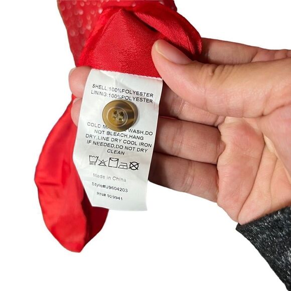 Suzanne Betro‎ Red and Ivory Polka Dot Button Front Dress XL - Picture 10 of 12